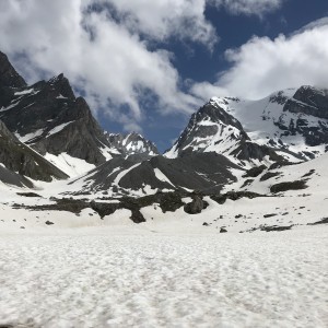 Lac des Vaches onder de sneeuw