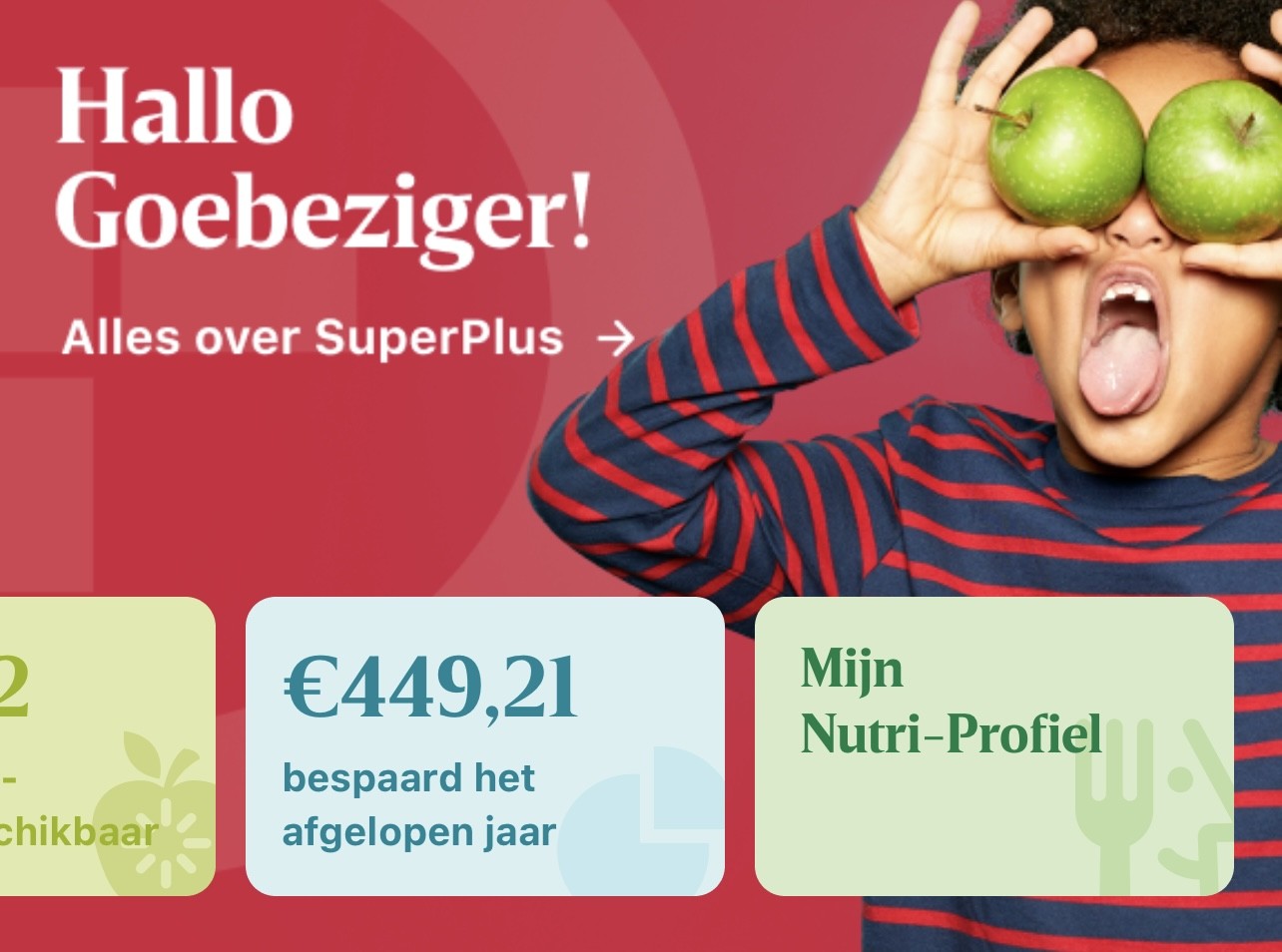 Delhaize app Nutri score mijn nutri profiel