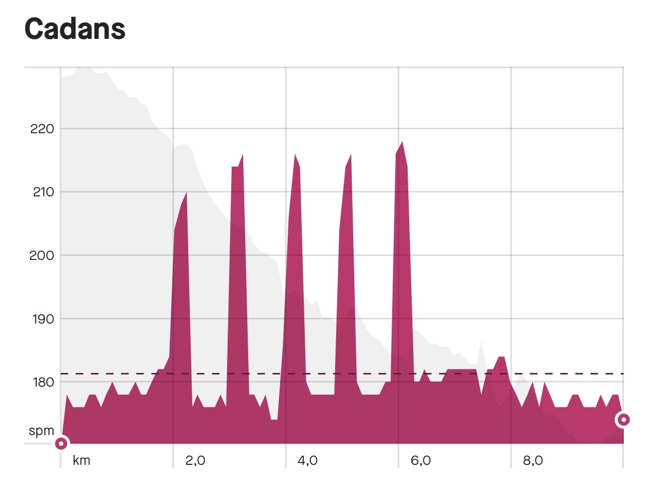 interval looptraining:cadans analyse