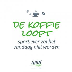 De koffie loopt, sportiever zal het vandaag niet worden