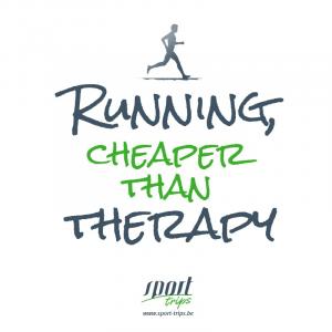 Running is cheaper than therapy