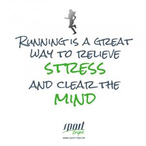 Running is a great way to relieve stress and clear the mind