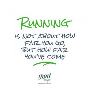 Running is not about how far you go, but how far you have come