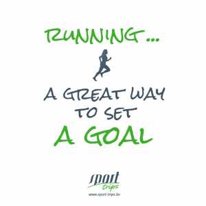 Running a great way to set a goal
